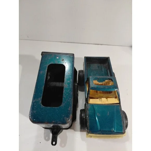 Nylint Pressed Steel Metal Plastic Quarter Horse Champion Pickup Truck & Trailer - Picture 6 of 9